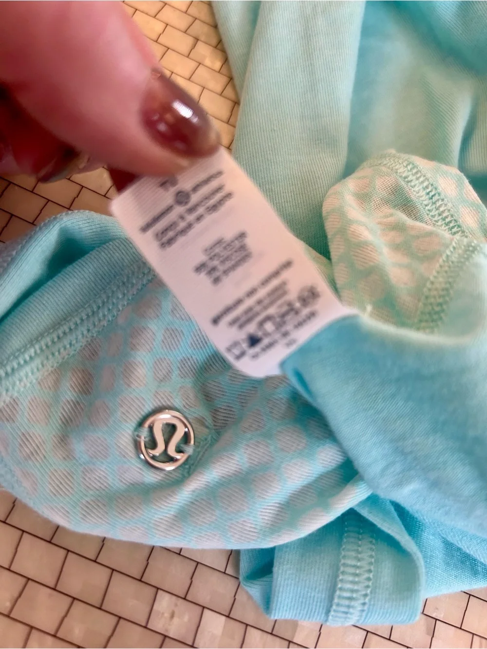 lululemon athletica Vinyasa Mint Patterned Mini Skirt